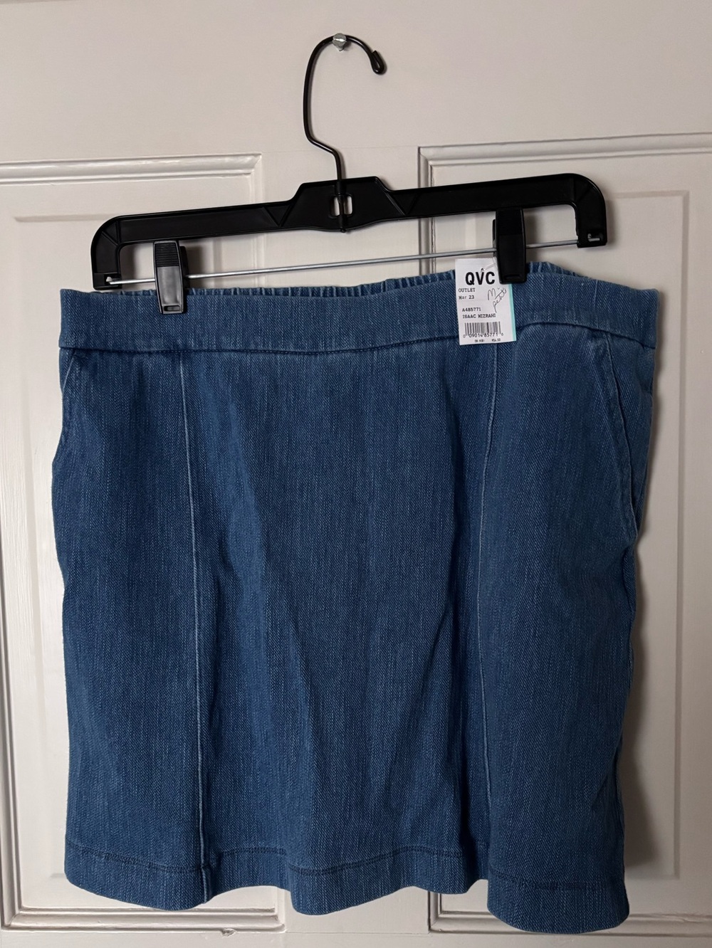 Denim Skort MP Isaac Mizrahi Blue Medium Petite NWT